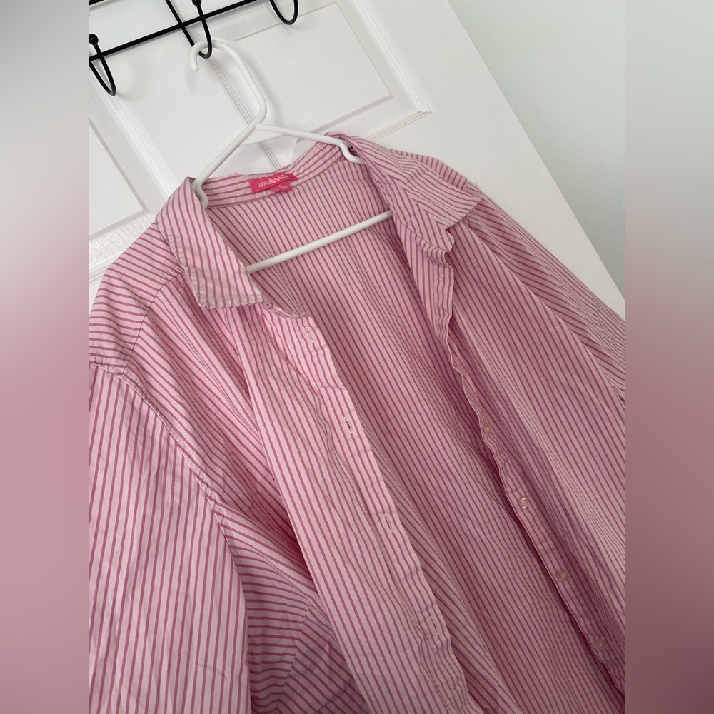 Pink Striped Button Down